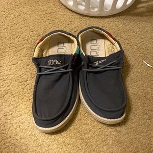 Blue hair dude slip on shoes